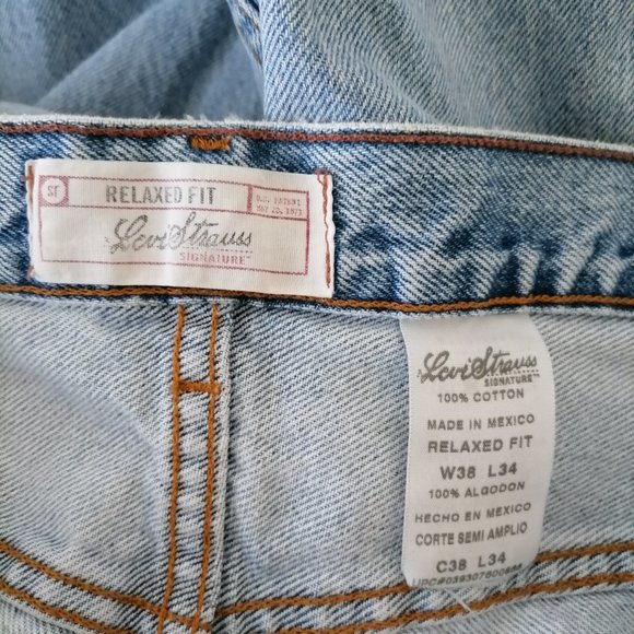 Levi's Relaxed Fit Men's Blue Jeans Size 38x34 - Picture 5 of 5